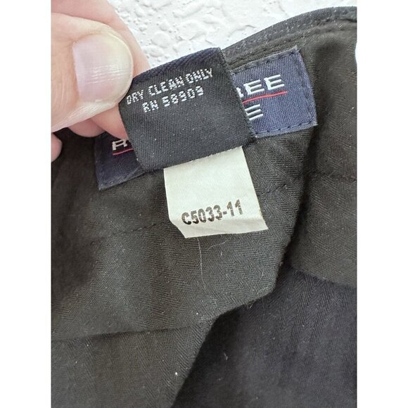 Men's Roundtree  & Yorke‎ Blue Chino Pants Pincheck Wool Pleated Size 38 x 32 - Picture 8 of 8